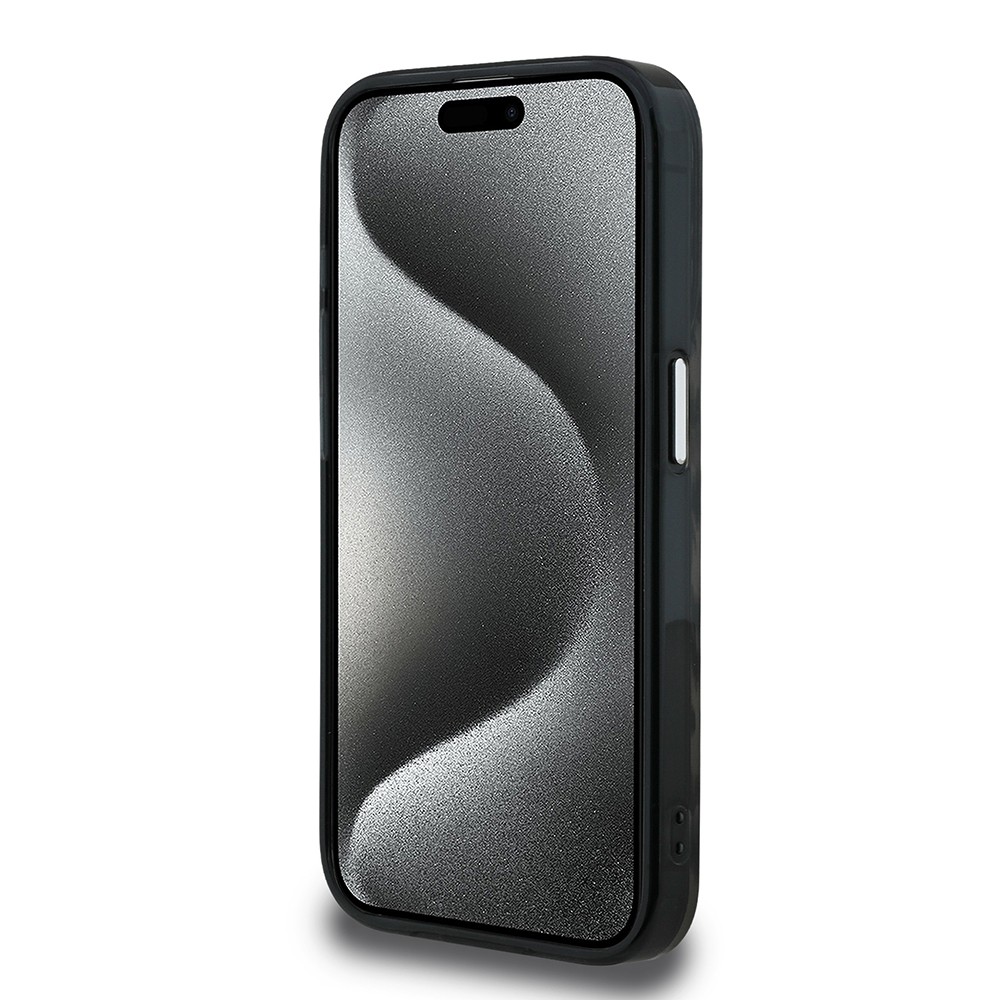 Apple iPhone 16 Pro Kılıf Karl Lagerfeld Orjinal Lisanslı IML Leopar Baskılı Kapak