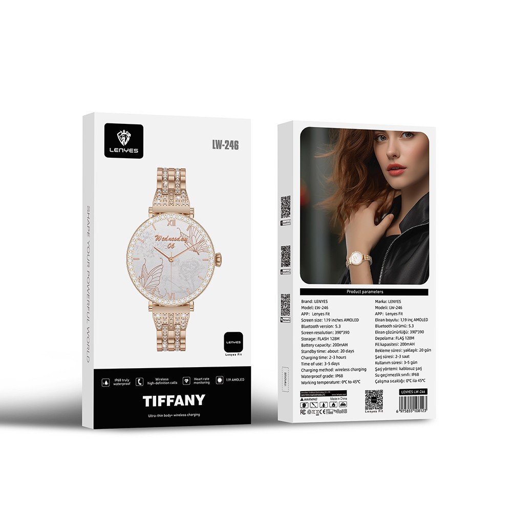 Lenyes LW-246 iOS ve Android Uyumlu Akıllı Saat