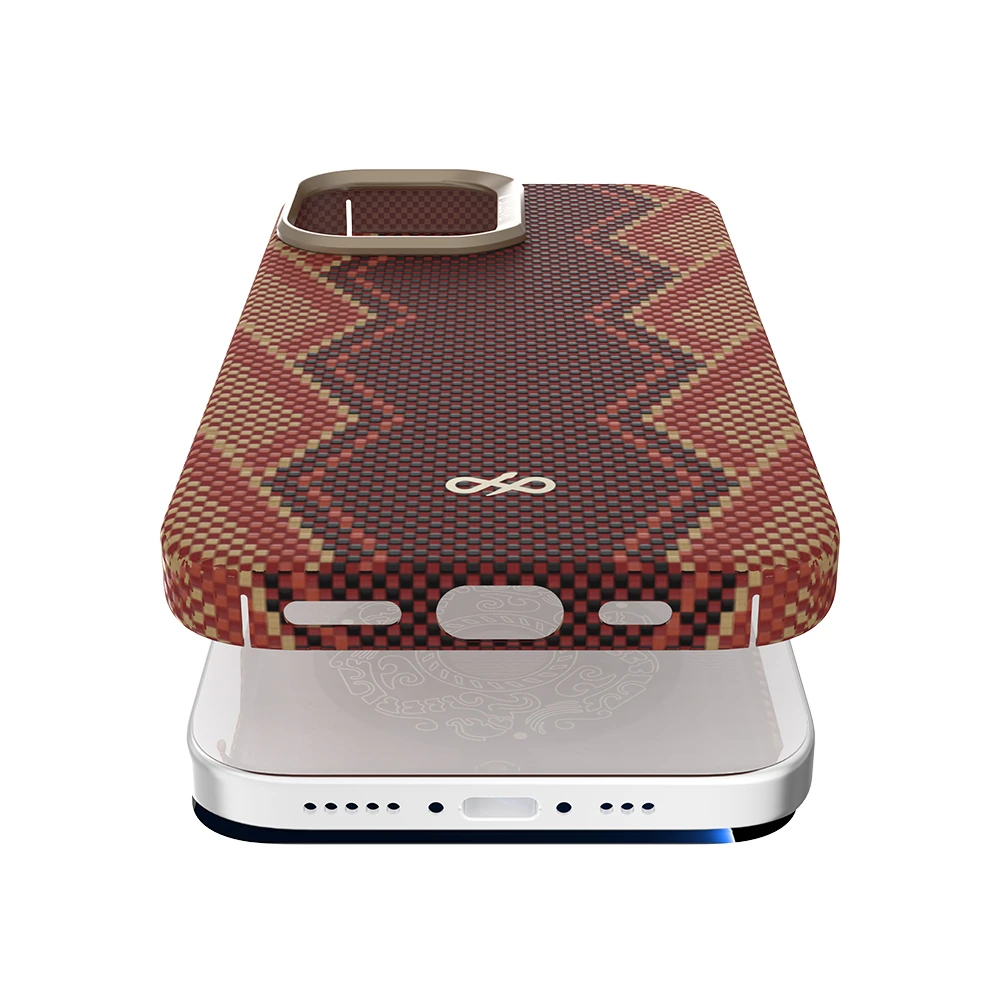 Apple iPhone 17 Kılıf M-safe Şarj Özellikli Raptic Aramid Skin Bionic Serisi Kapak