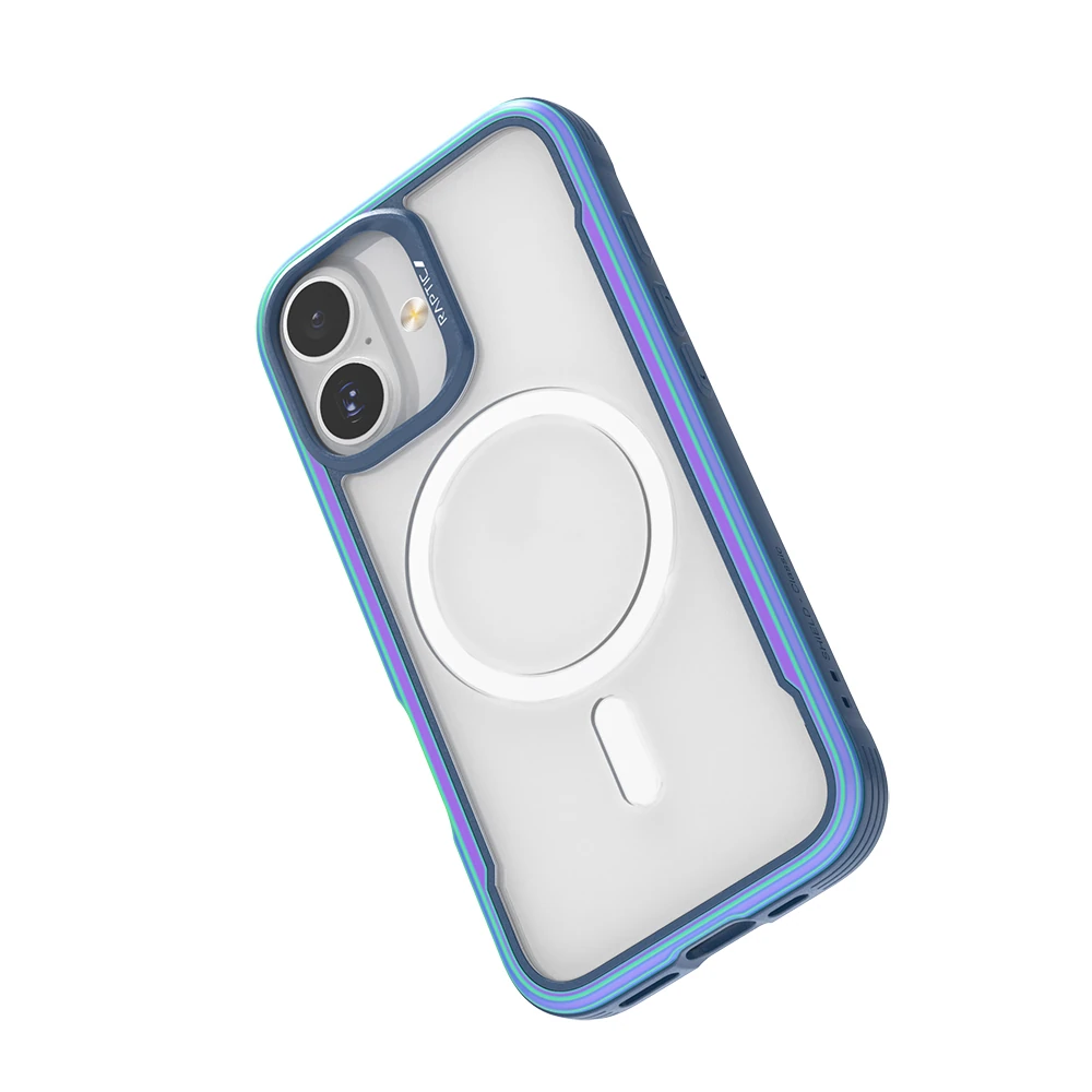 Apple iPhone 17 Kılıf M-safe Şarj Özellikli Airbagli Raptic Shield Serisi Şeffaf Arka Yüzey Kapak