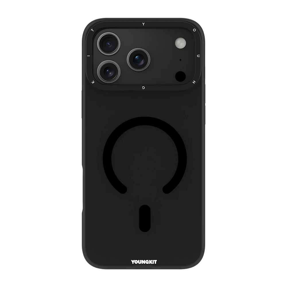 Apple iPhone 17 Pro Max Kılıf M-safe Şarj Özellikli Youngkit Hidden Sand Serisi Kapak