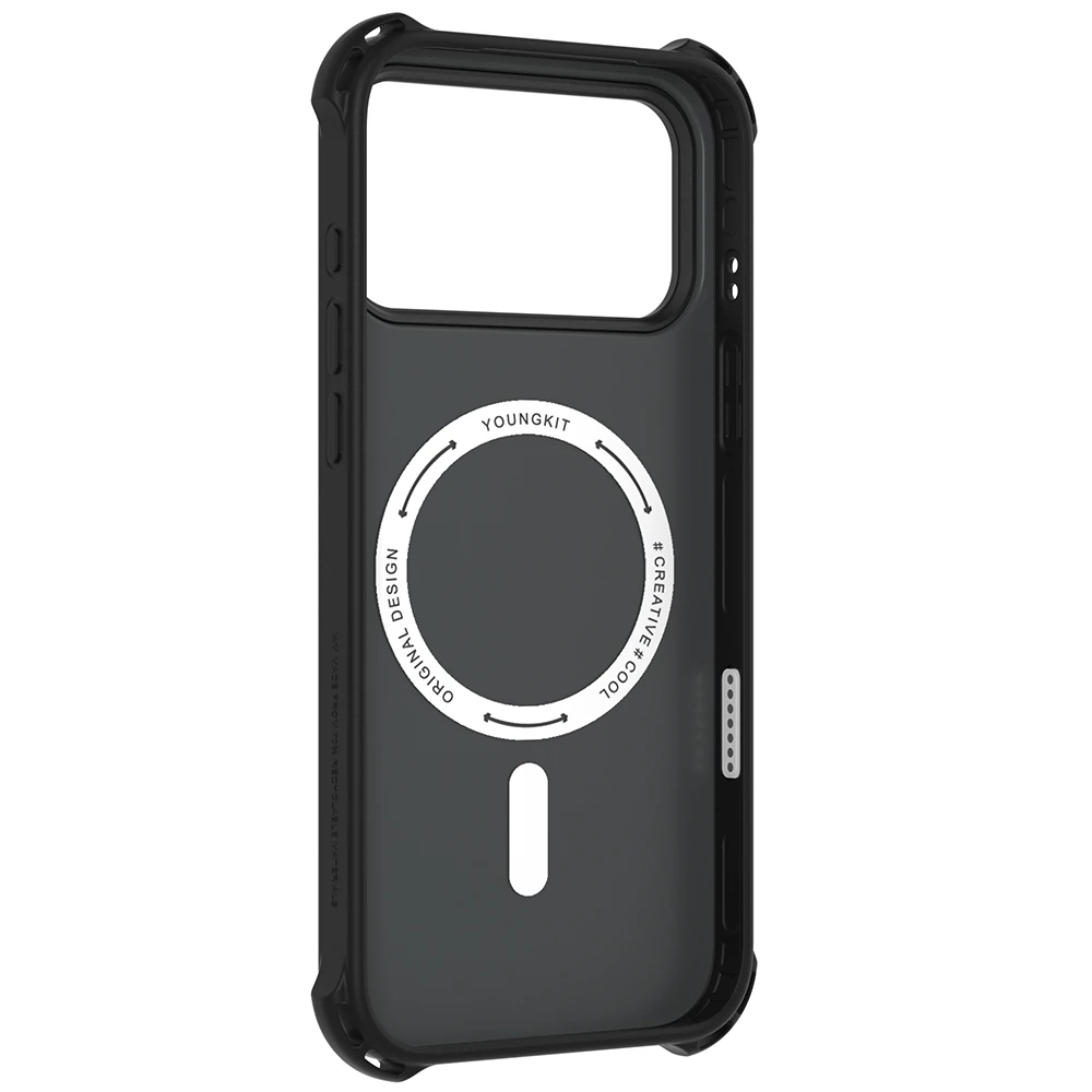 Apple iPhone 17 Pro Max Kılıf Mat Renkli Tasarım Youngkit True Color Serisi Kapak