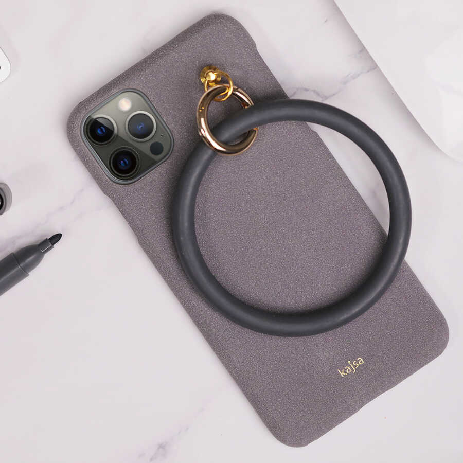 Apple iPhone 12 Kılıf Kajsa Splendid Serisi Morandi Ring Kapak