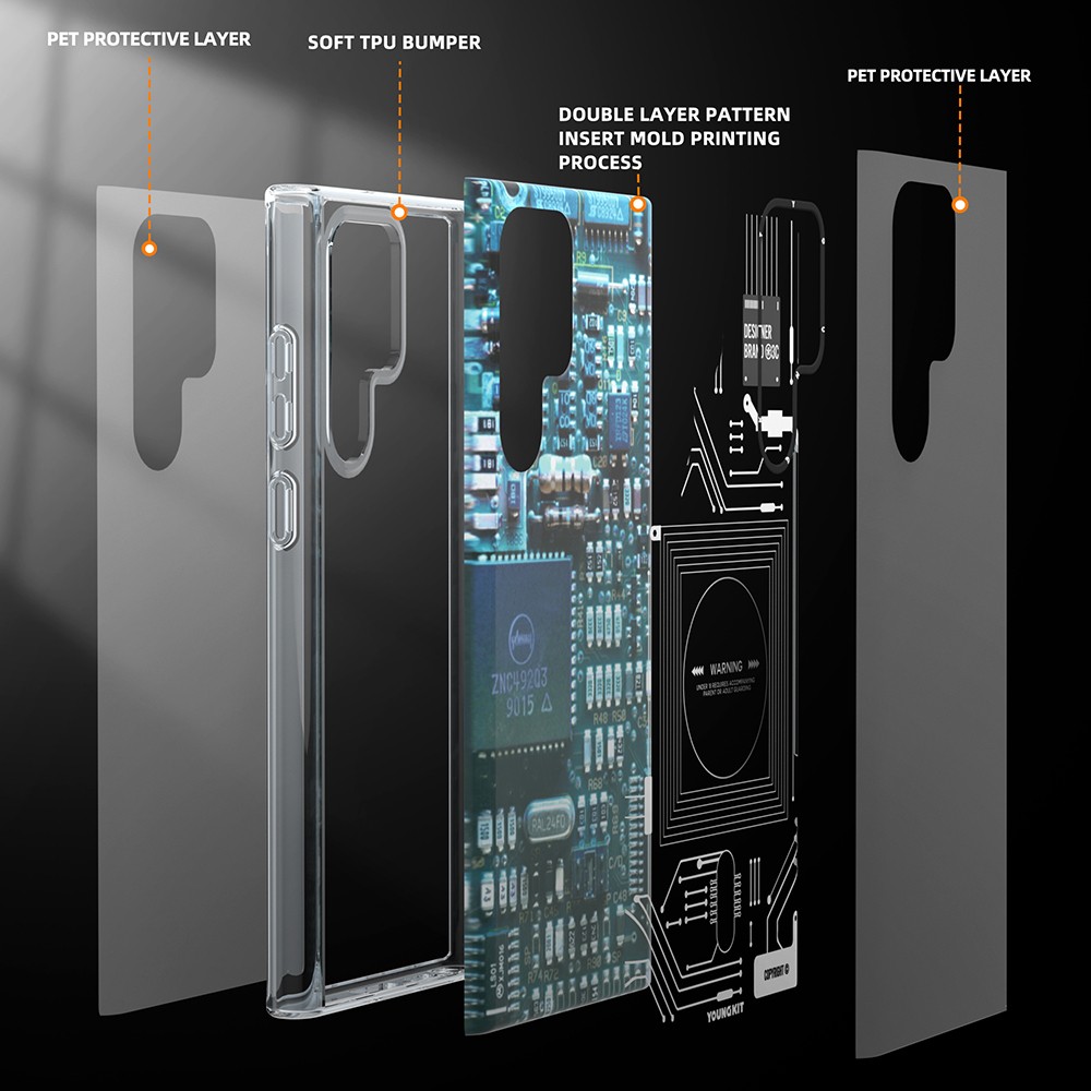 Galaxy S22 Ultra Kılıf YoungKit Technology Serisi Kılıf