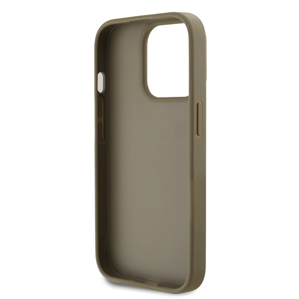 Apple iPhone 14 Pro Max Kılıf DKNY Orjinal Lisanslı Taşlı DKNY Yazılı Metalik Rhinestones PU Deri Kapak