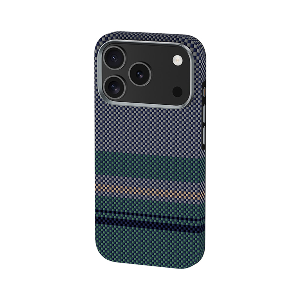 Apple iPhone 17 Pro Kılıf M-safe Şarj Özellikli Karbon Fiber Tasarımlı Benks Aurora ArmorPro Kevlar Kapak