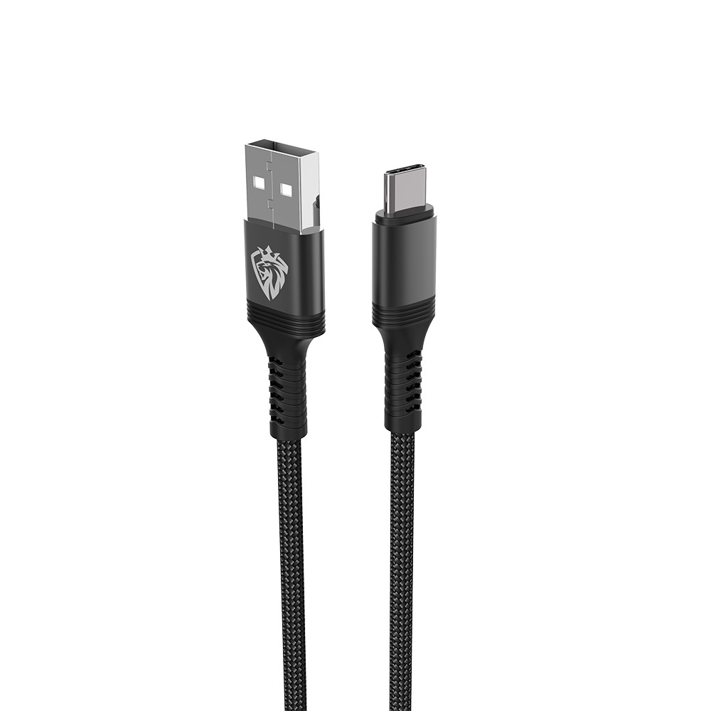 Lenyes LC980 USB-A to Type-C Hızlı Şarj Özellikli Örgülü Data ve Şarj Kablosu 1M 2.4A