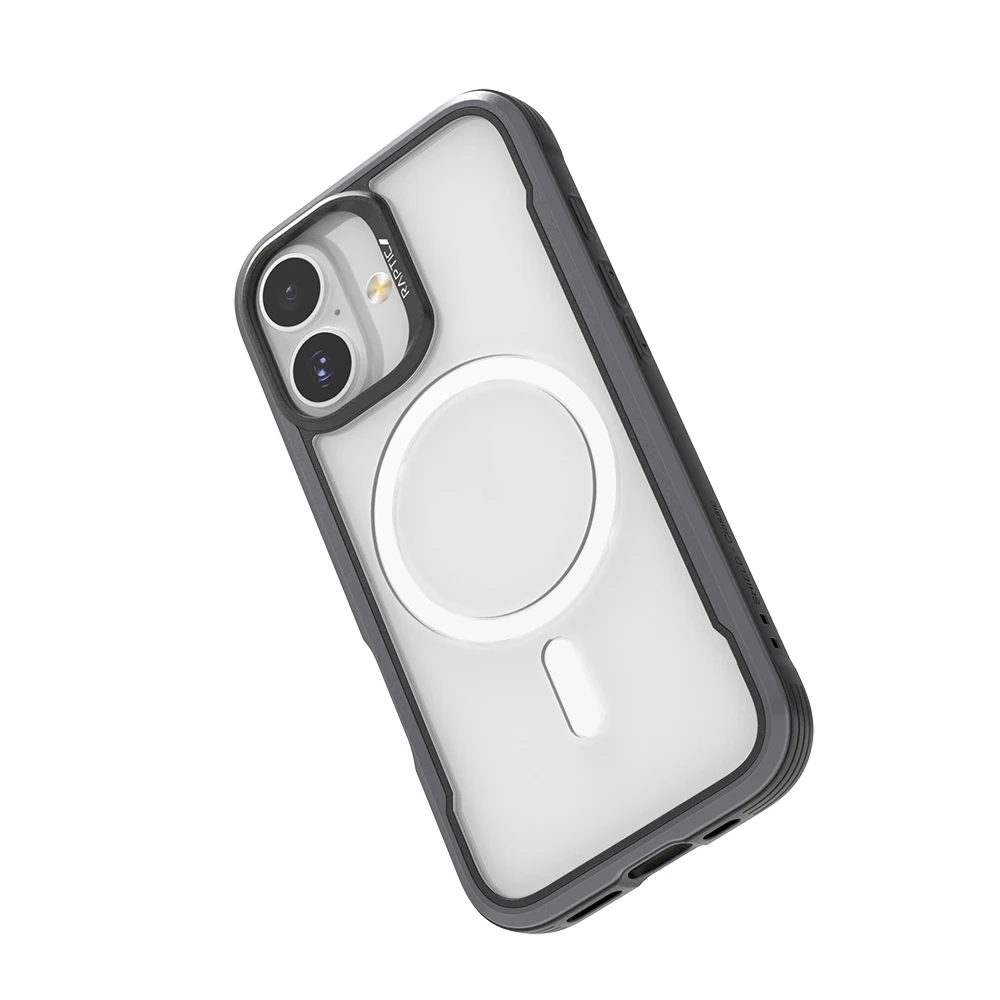 Apple iPhone 17 Kılıf M-safe Şarj Özellikli Airbagli Raptic Shield Serisi Şeffaf Arka Yüzey Kapak