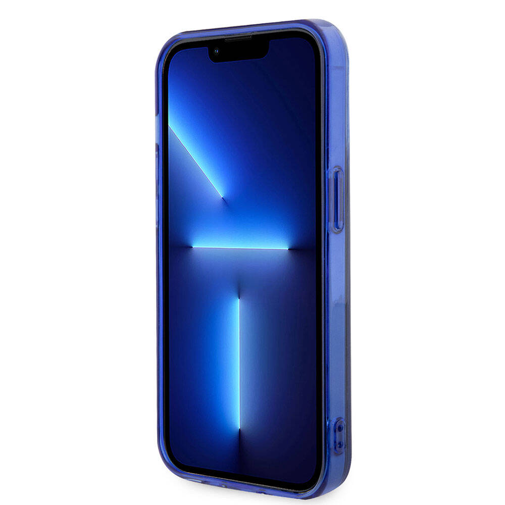 Apple iPhone 15 Pro Kılıf Mercedes Benz Orjinal Lisanslı M-safe Şarj Özellikli Çift Katmanlı Mavi Yıldız Desenli Kapak