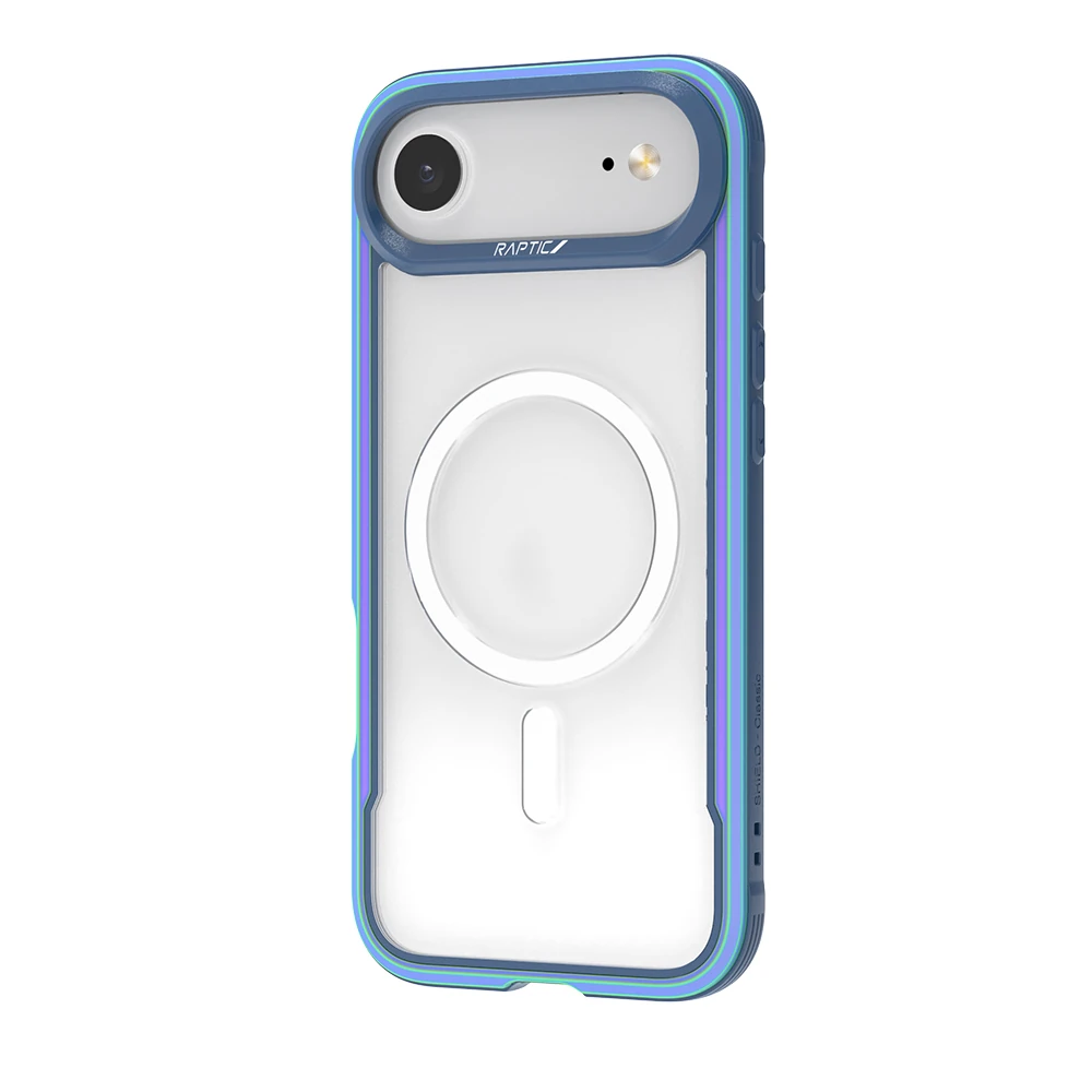 Apple iPhone 17 Air Kılıf M-safe Şarj Özellikli Airbagli Raptic Shield Serisi Şeffaf Arka Yüzey Kapak