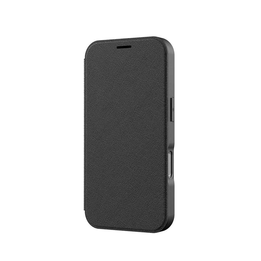 Apple iPhone 17 Air Kılıf M-Safe Şarj Özellikli Raptic Air Folio Şeffaf Kartlıklı Kapaklı Kılıf