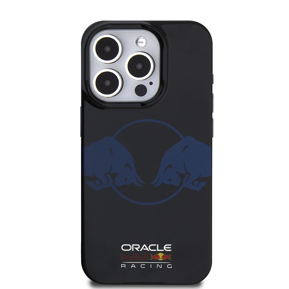 Apple iPhone 15 Pro Max Kılıf Redbull Orjinal Lisanslı M-safe Şarj Özellikli IML Çift Boğa Baskılı Sert PC Kapak