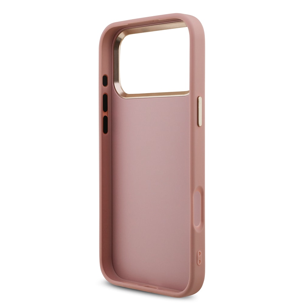 Apple iPhone 17 Pro Max Kılıf Guess Orjinal Lisanslı 4G Büyük Metal Kamera Çerçeveli ve Logolu Glitter Kapak