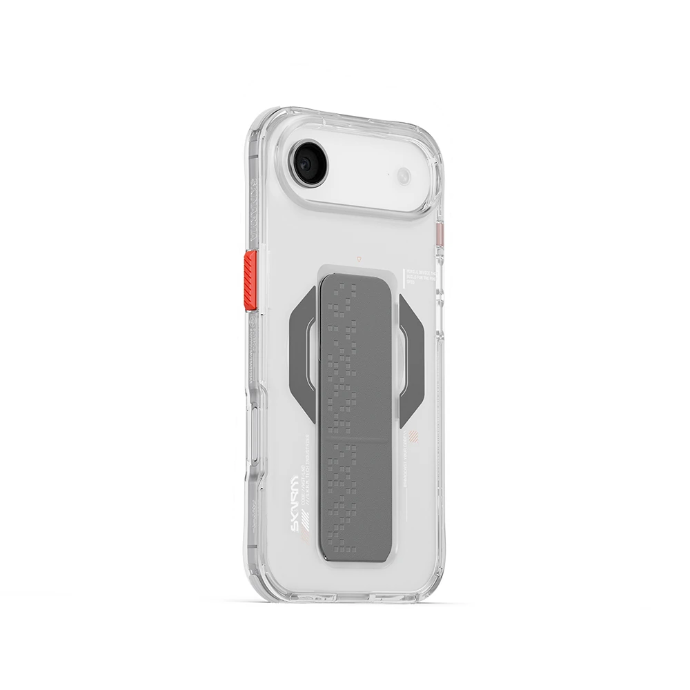 Apple iPhone 17 Air Kılıf M-Safe Şarj Özellikli Airbag Tasarımlı Standlı Skinarma Haxa Kapak