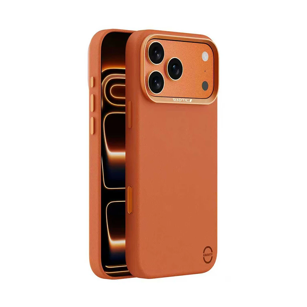 iPhone 17 Pro Kılıf M-Safe Şarj Özellikli Polimerik Deri Raptic Urban Nano Kapak