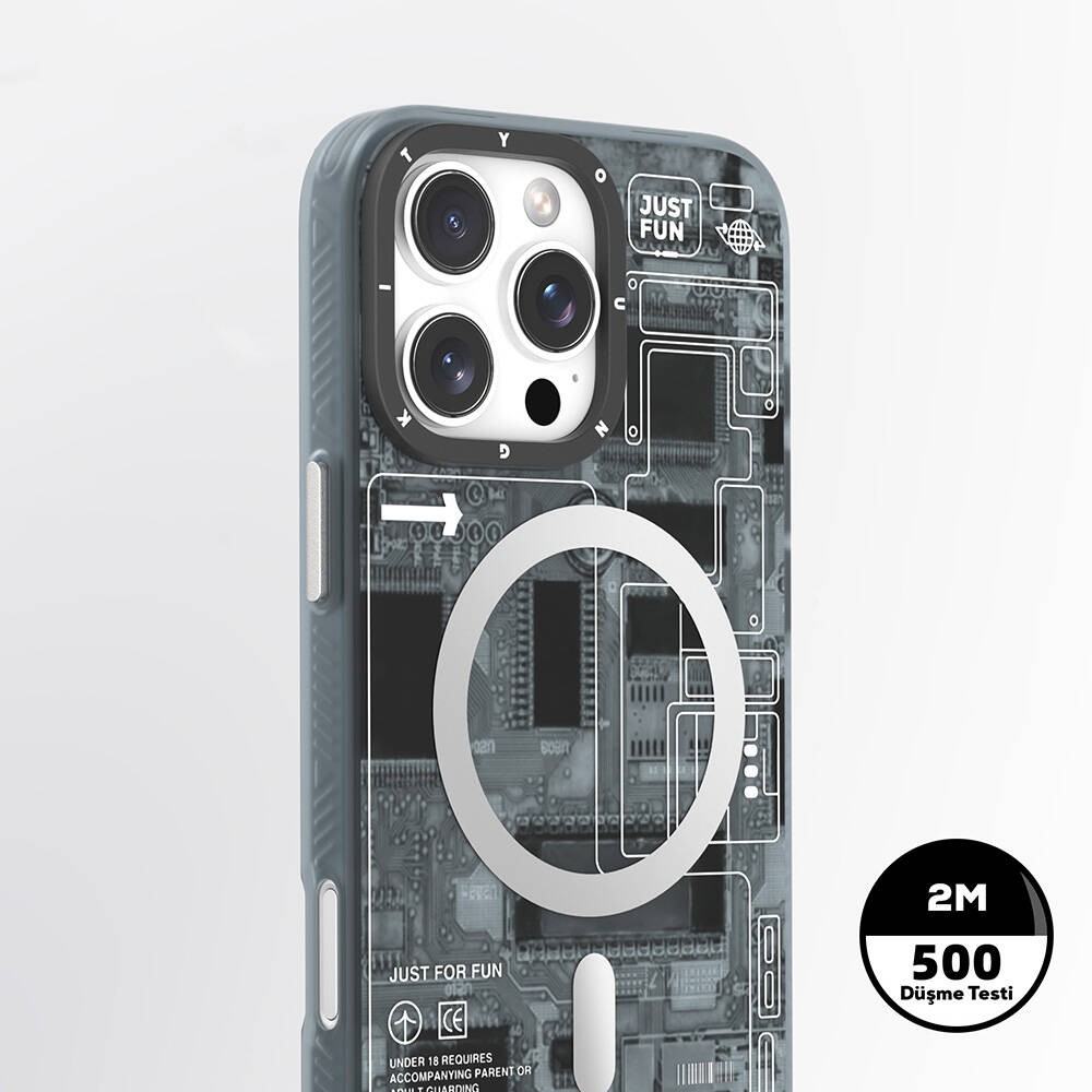 iPhone 16 Pro Max Kılıf Magsafe Şarj Özellikli YoungKit Technology Serisi Kılıf