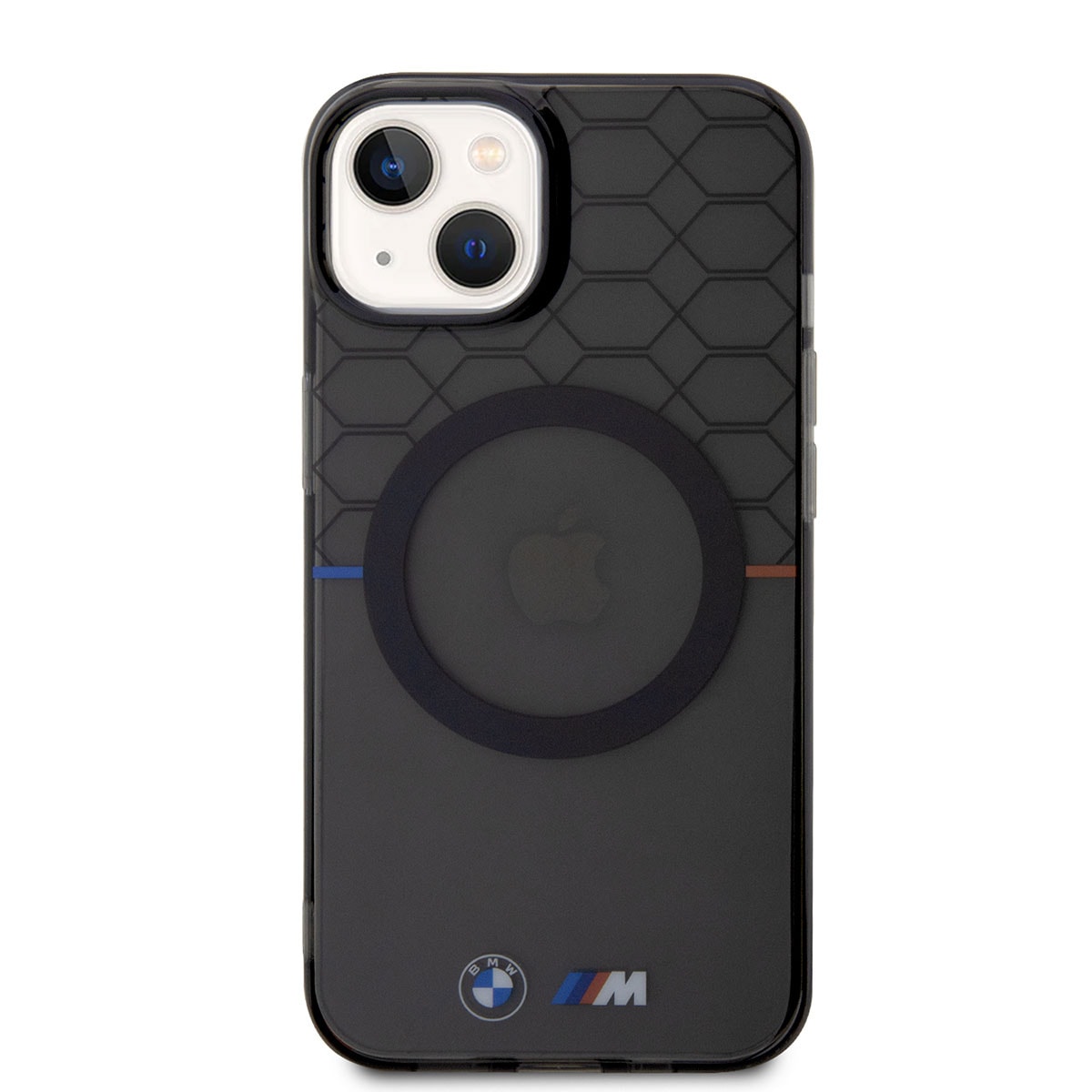 Apple iPhone 14 Kılıf BMW M-safe Şarj Özellikli Transparan M Dizayn Kapak