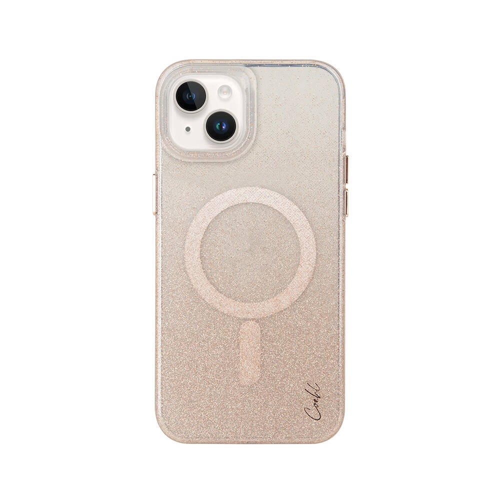 Apple iPhone 14 Kılıf M-safe Şarj Özellikli Simli Arka Yüzey Coehl Lumino Kapak