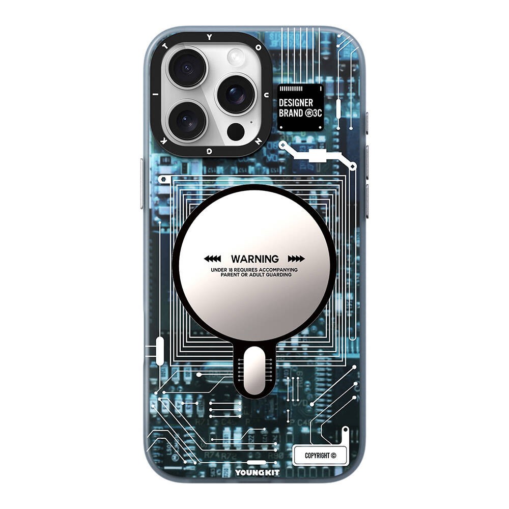 iPhone 16 Pro Max Kılıf Magsafe Şarj Özellikli YoungKit Technology Serisi Kılıf