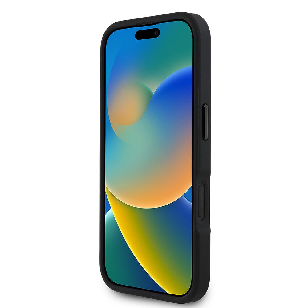Apple iPhone 16 Plus Kılıf Redbull Orjinal Lisanslı M-safe Şarj Özellikli Kırmızı Halka ve Logo Kabartmalı PU Deri Kapak