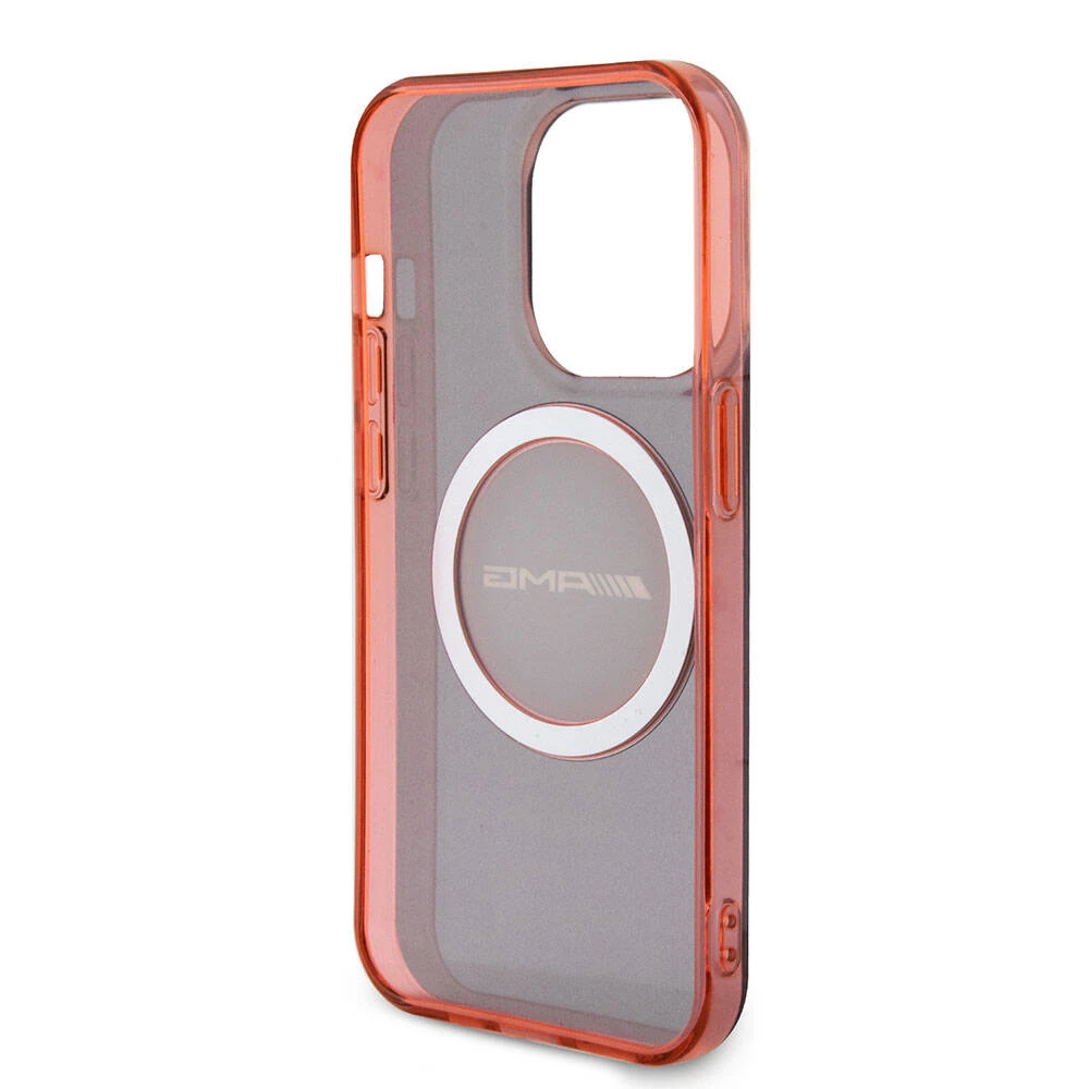 Apple iPhone 15 Pro Kılıf AMG Orjinal Lisanslı M-safe Şarj Özellikli Transparan Timeless Kapak