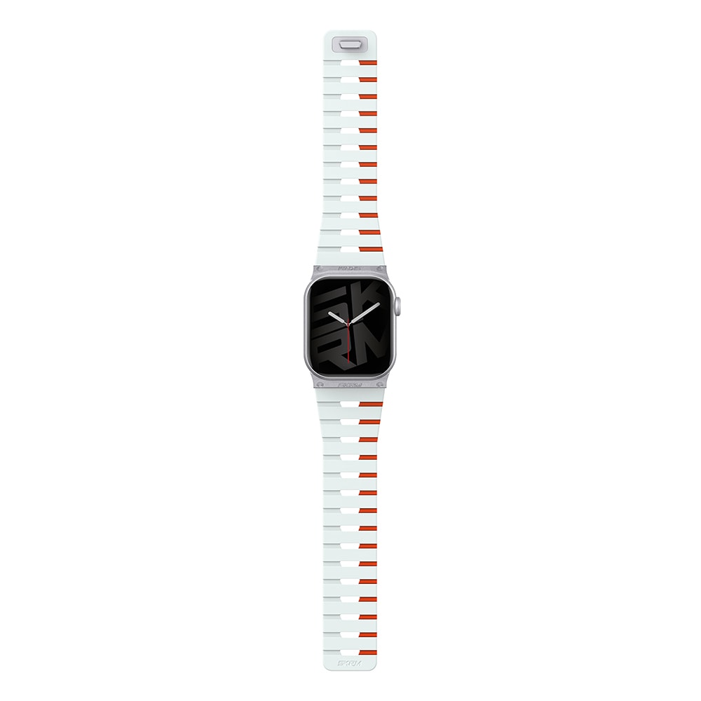 Apple Watch 7 41mm Skinarma Gemini Serisi TPU Magnetik Silikon Kordon