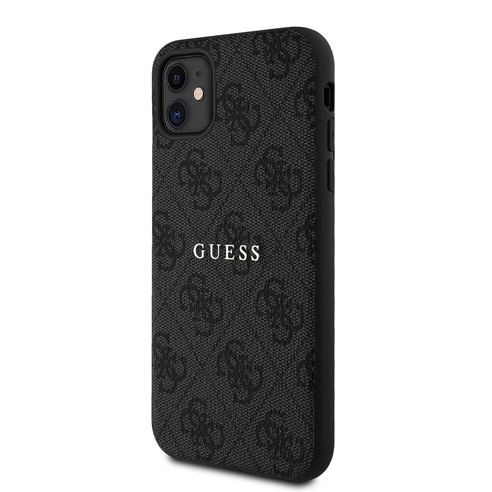 Apple iPhone 11 Kılıf Guess Orjinal Lisanslı 4G Desen Yazı Logolu Kapak