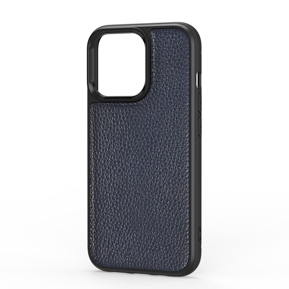 iPhone 13 Pro Max Kılıf Wiwu Genuine Leather Plastic Calfskin Orjinal Deri Kılıf