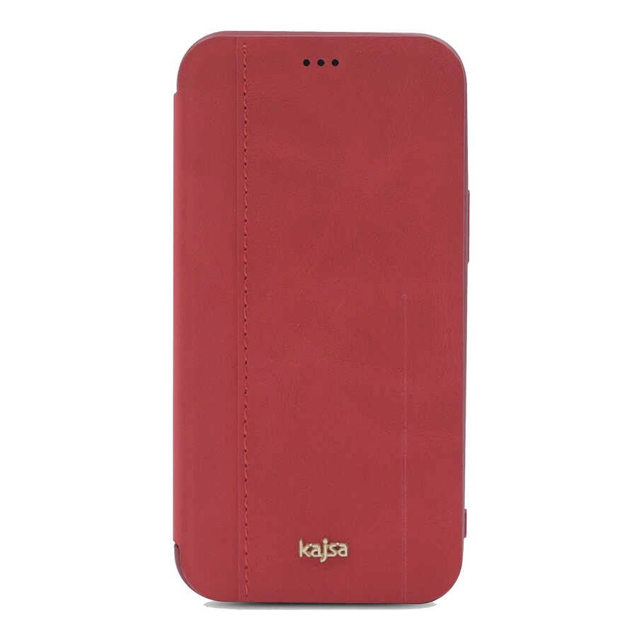 Apple iPhone 12 Pro Kılıf Kajsa Dale Serisi Parallel PU Folio Kapaklı Kılıf