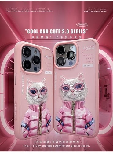 Nimmy Cool Cute 2.0 Series White Rich and Beauty Kedi Pembe