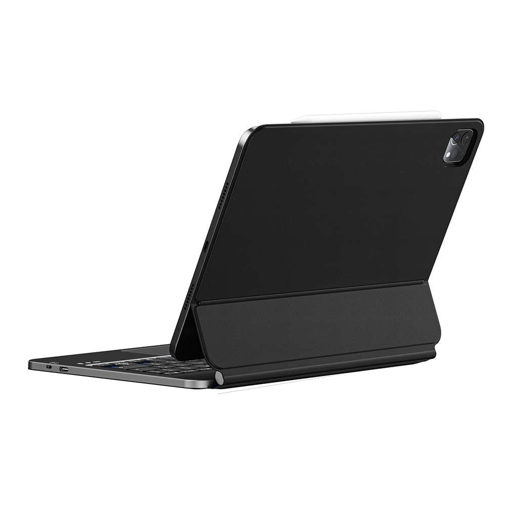 Apple iPad Air 13 2024 Wiwu MK-003 Gizli Kalem Bölmeli Klavyeli Standlı Kılıf
