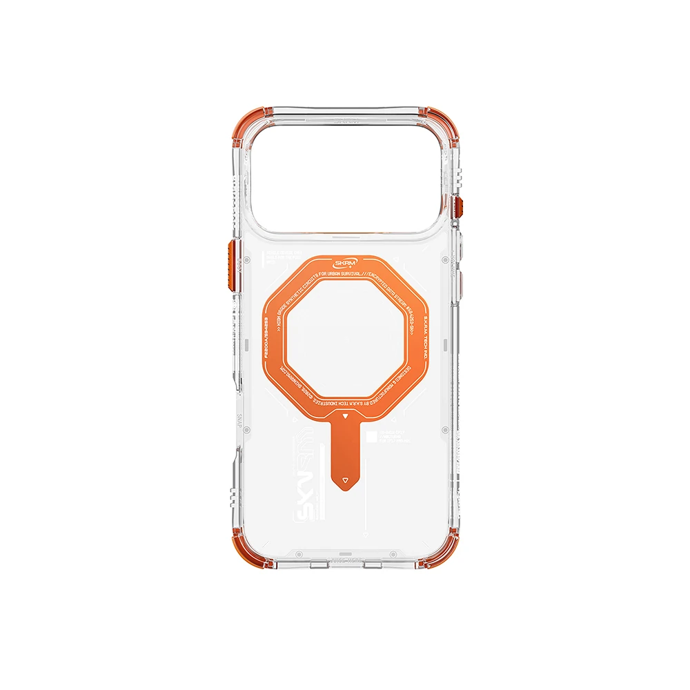 Apple iPhone 17 Pro Max Kılıf SkinArma M-safe Şarj Özellikli Airbag Tasarımlı Magma Kapak