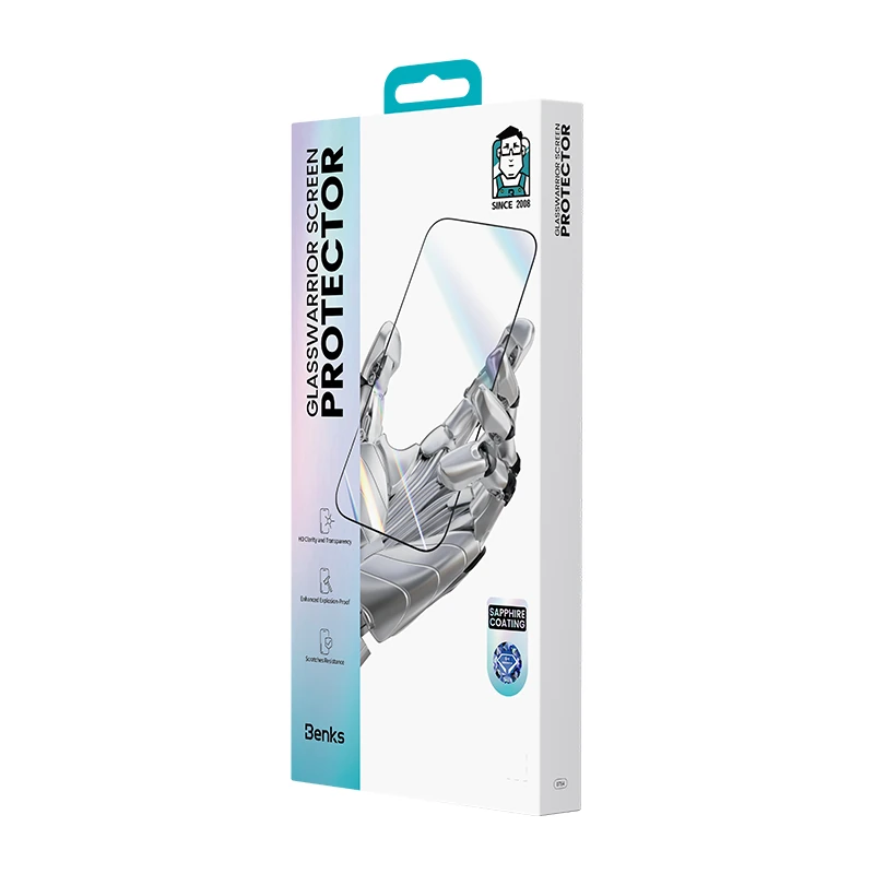Apple iPhone 17 Pro Max Benks Glass Warrior Safir Coating 0.3mm Cam Ekran Koruyucu + Kolay Uygulama Aparatı