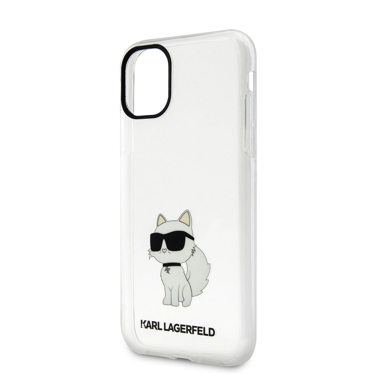Apple iPhone 11 Kılıf Karl Lagerfeld Transparan Choupette Dizayn Kapak
