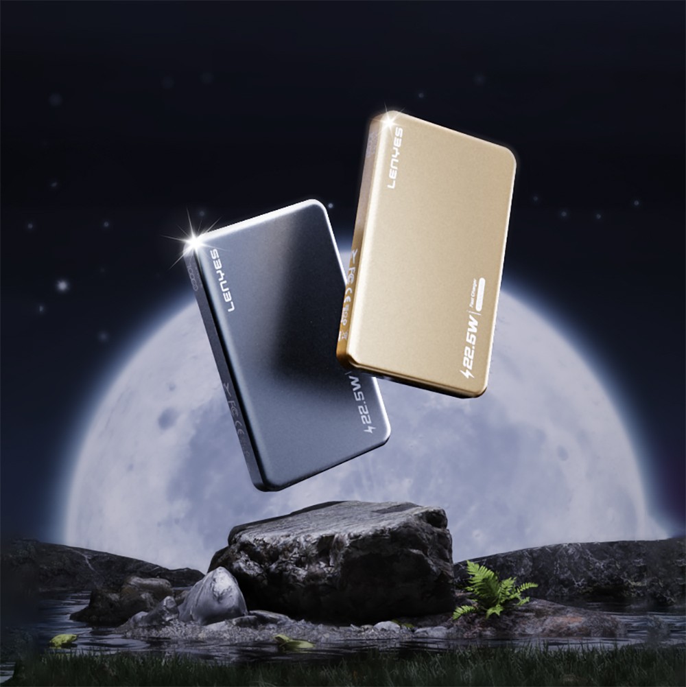 Lenyes PW119D PD 20W Ultra İnce Hızlı Şarj Özellikli Wireless Powerbank 15W 10.000mAh
