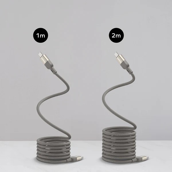 Momax Mag.Link | Magnetic USB-C to USB-C Cable 100W -Naturel