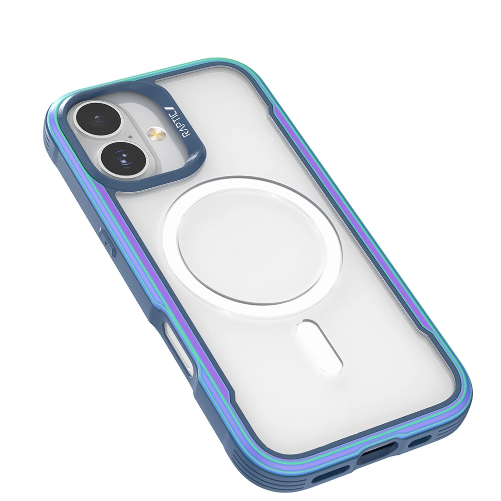 Apple iPhone 17 Kılıf M-safe Şarj Özellikli Airbagli Raptic Shield Serisi Şeffaf Arka Yüzey Kapak