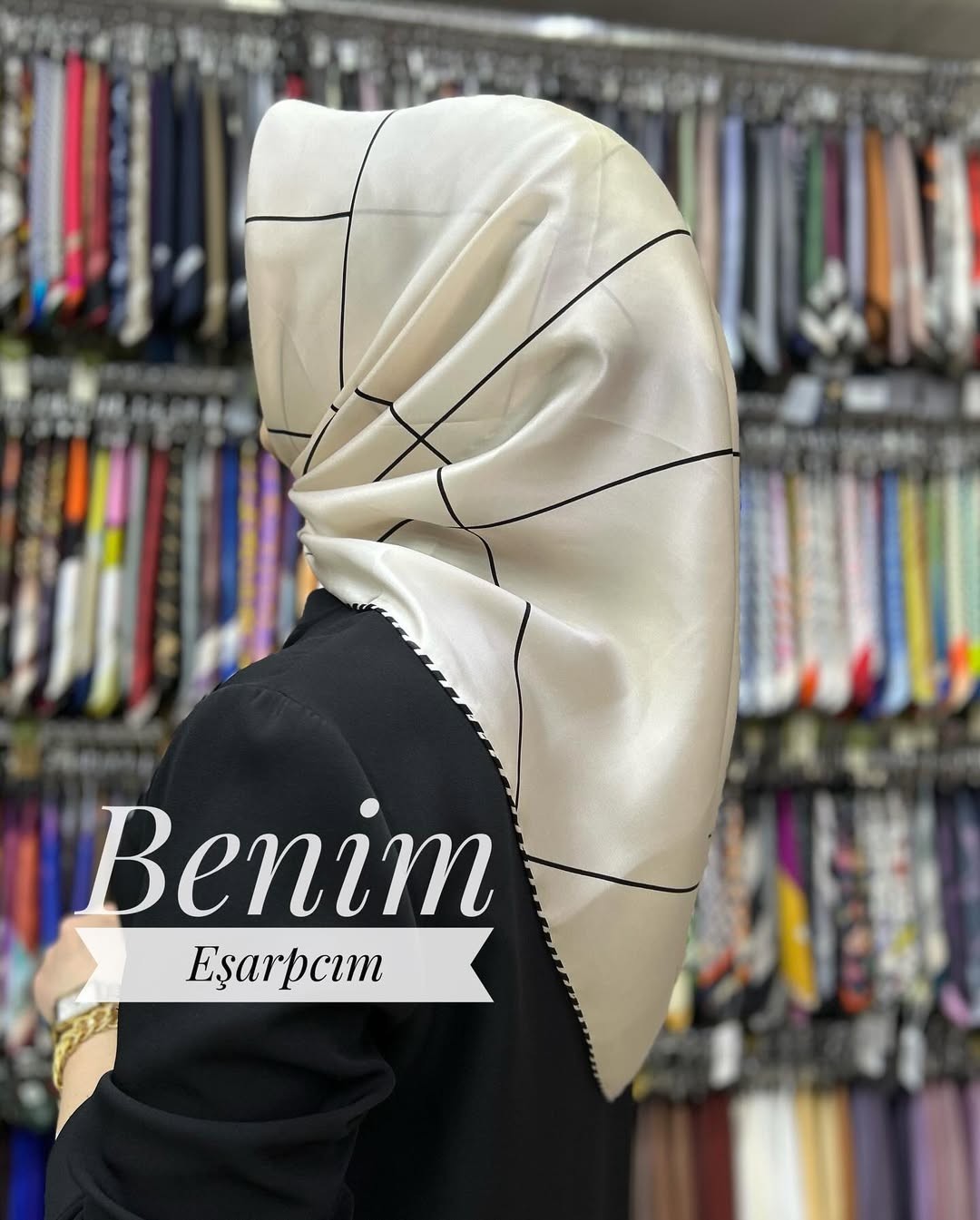 8655D Armine Nostalji Serisi Sura İpek  Eşarp