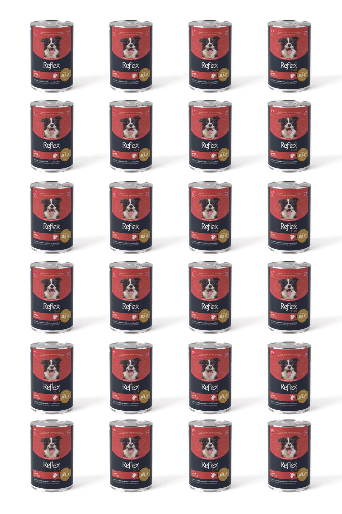 Reflex Plus Jöle İçinde Kuzu Etli Yetişkin Konserve Köpek Maması 400gr x 24 Adet