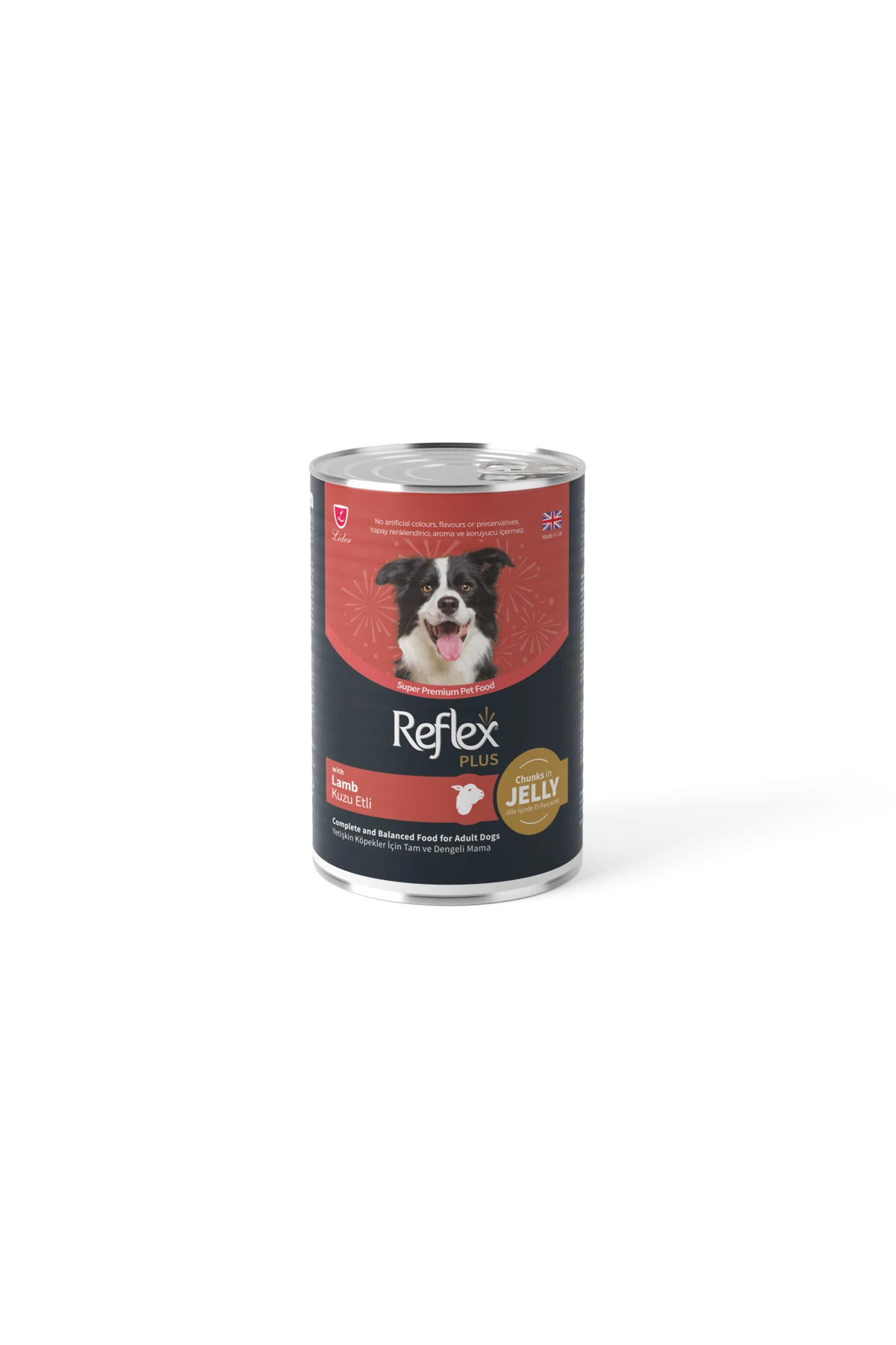 Reflex Plus Jöle İçinde Kuzu Etli Yetişkin Konserve Köpek Maması 400gr