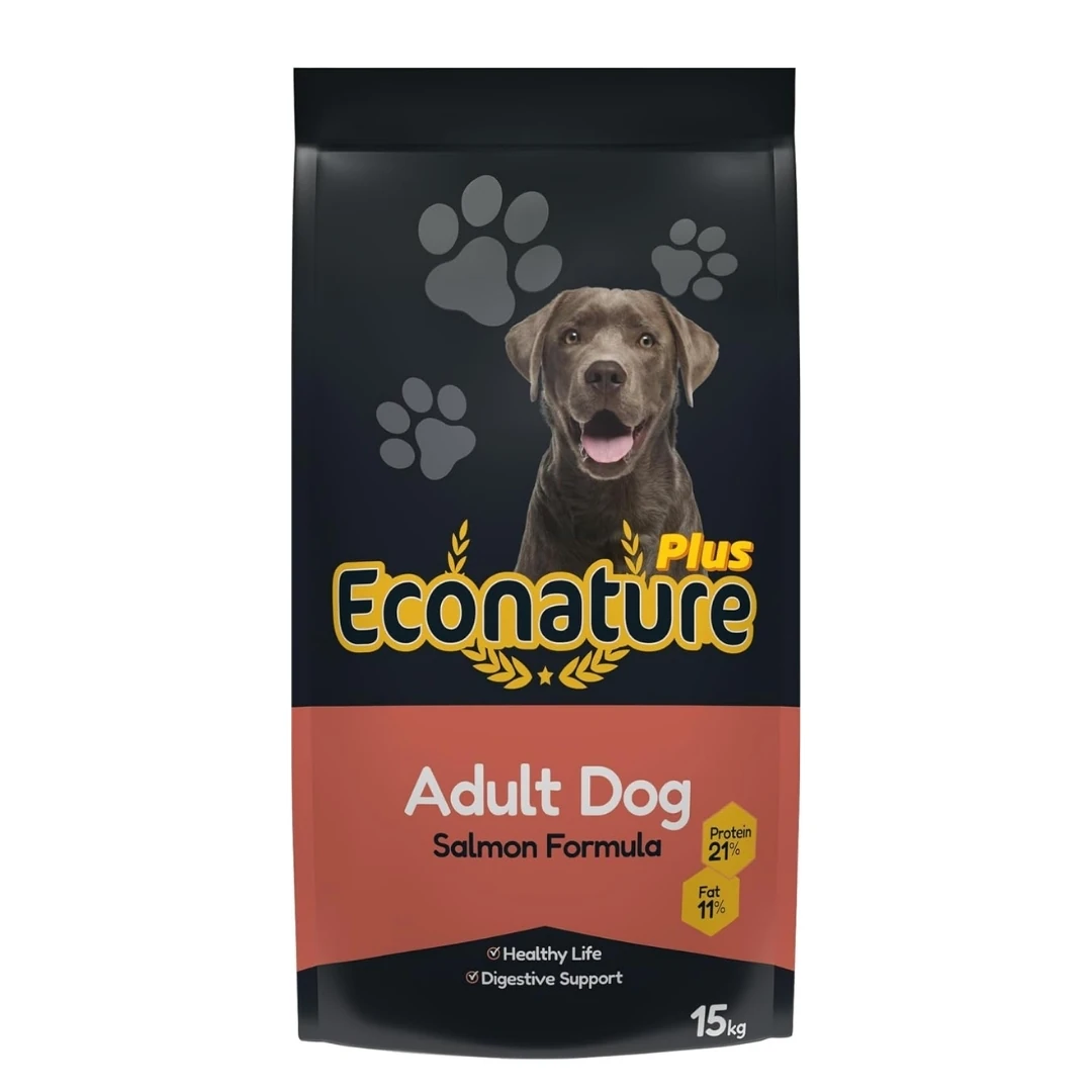 Econature Plus Somonlu Yetişkin Köpek Maması 15 Kg