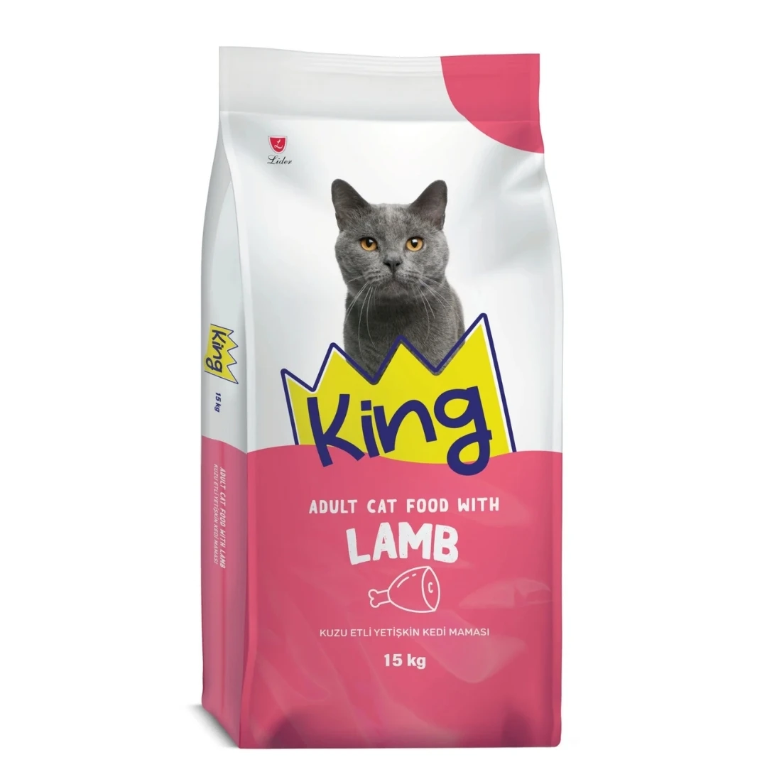 King Kuzulu ve Pirinçli Yetişkin Kedi Maması 15 Kg
