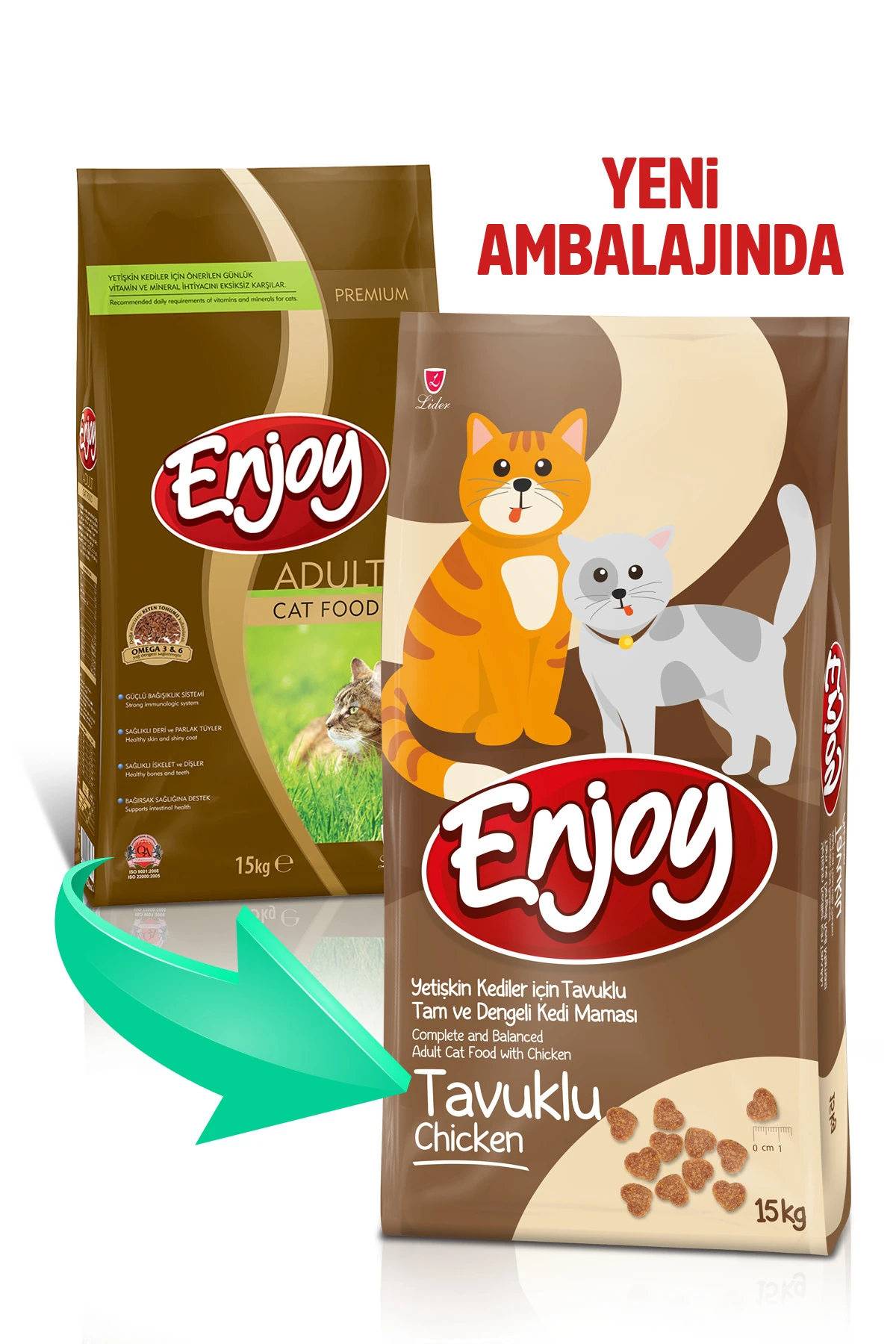 Enjoy Tavuklu Yetişkin Kedi Maması 15 Kg