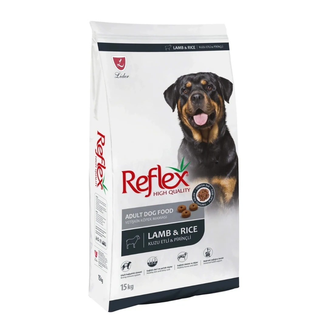 Reflex Adult Kuzu Etli ve Pirinçli Yetişkin Köpek Maması 15 Kg