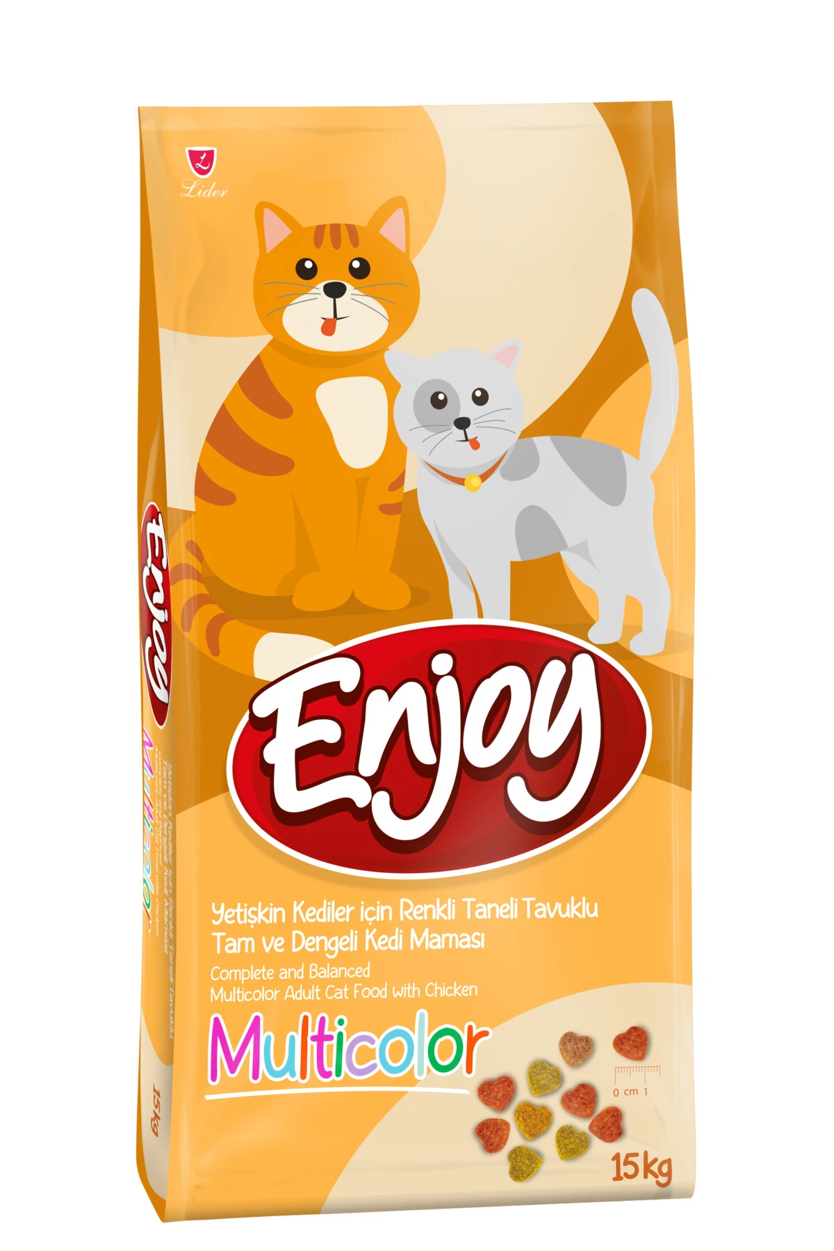 Enjoy Multi Color Tavuklu Yetişkin Kedi Maması 15 Kg