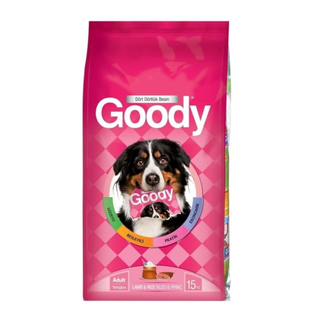 Goody Kuzu Etli Pirinçli Yetişkin Köpek Maması 15 Kg