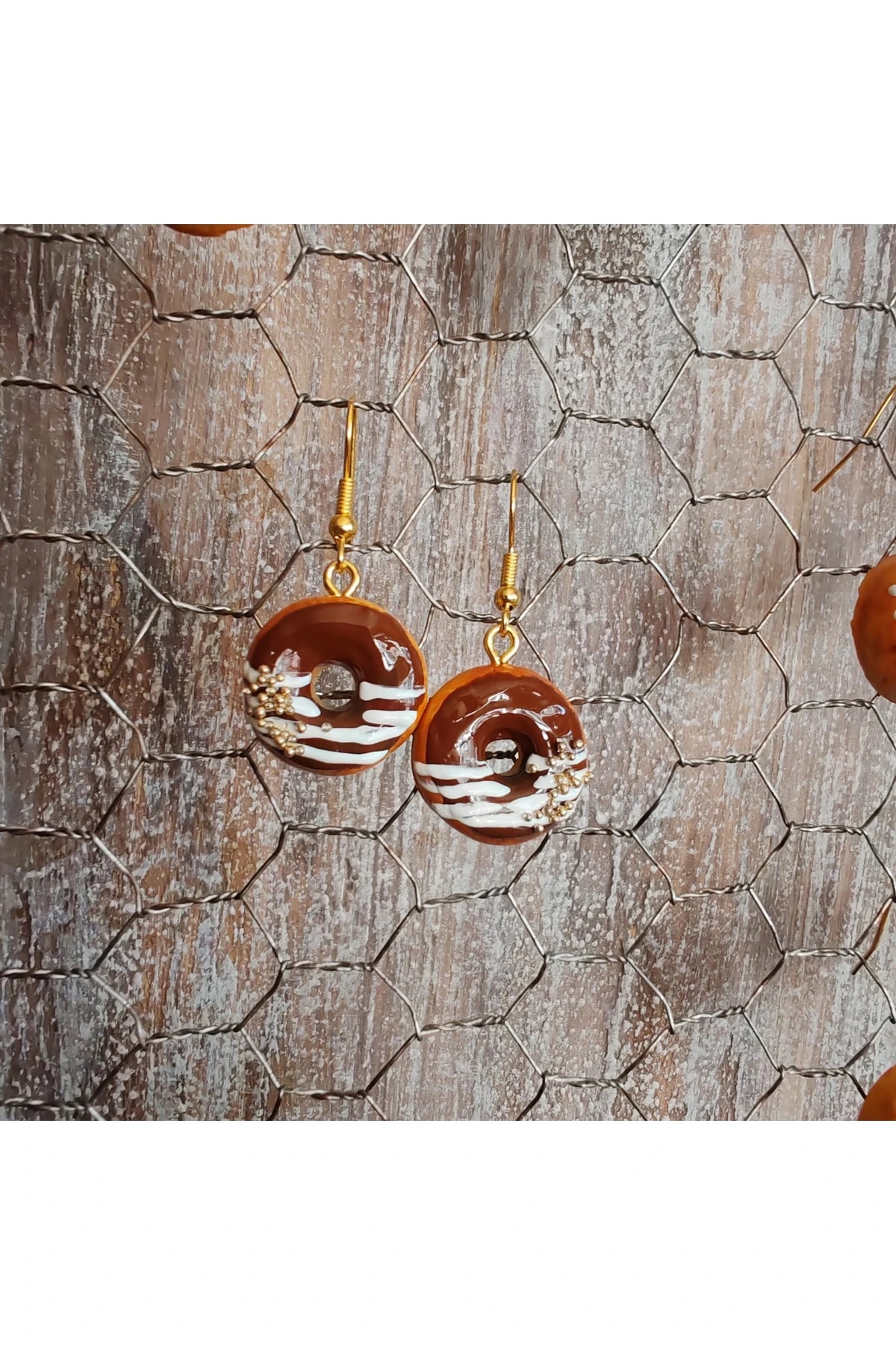 Donut Küpe/Luxury patisserie serisi, elyapımı tasarım.