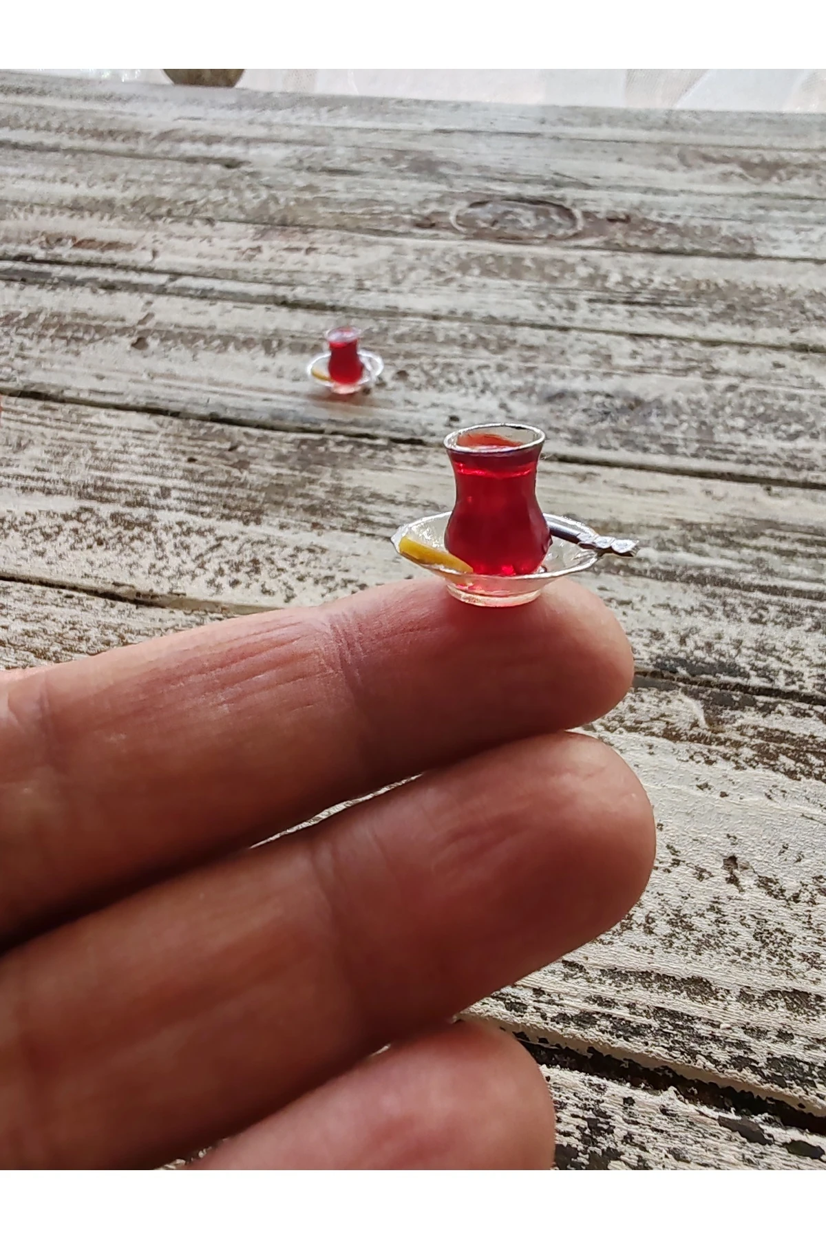 Bbd Minyatür Çay Bardağı Sla Baskı Gerçek Cam Görünümlü. .