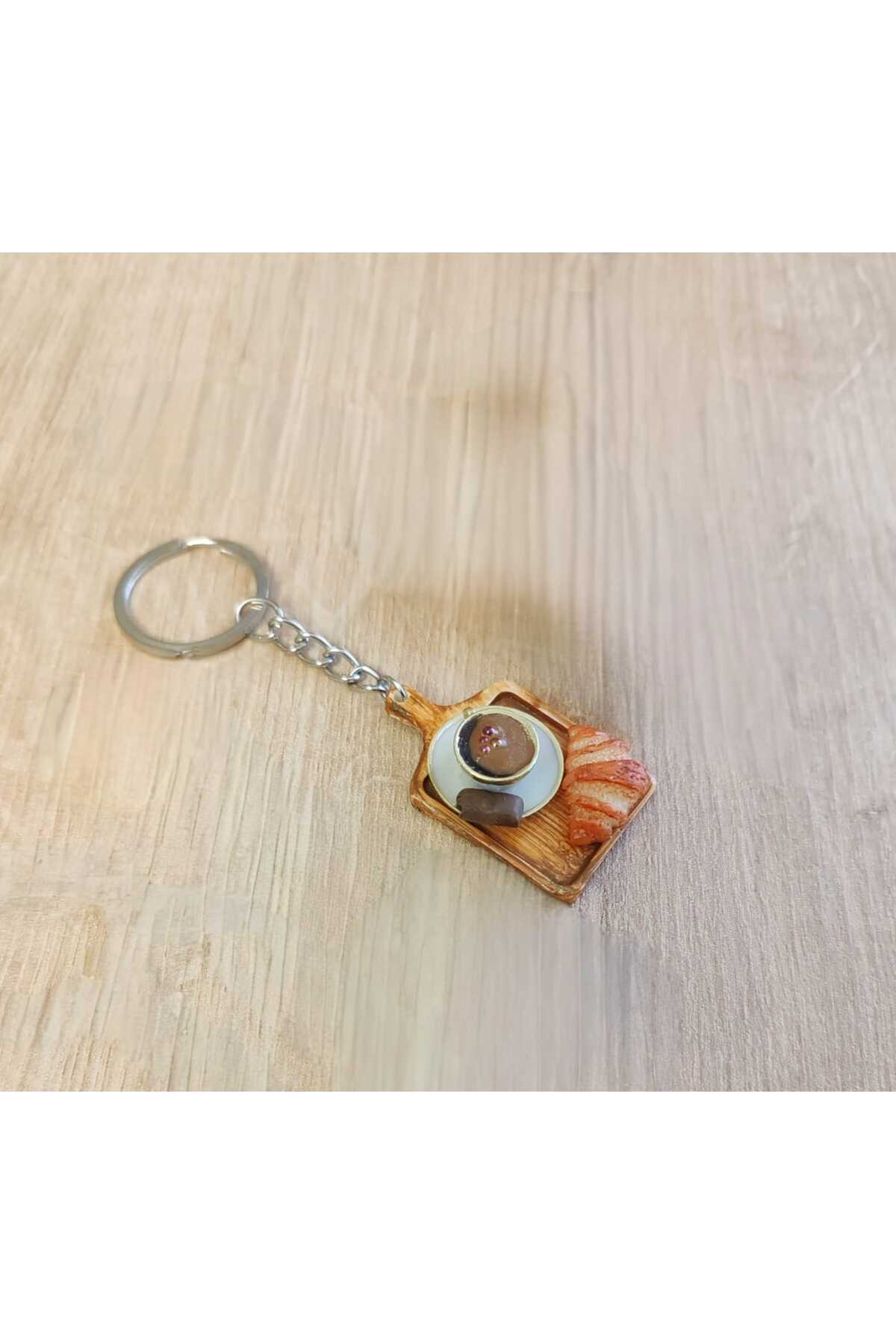 BBD MİNYATÜR Tekli KAHVE /KRUVASAN ANAHTARLIK