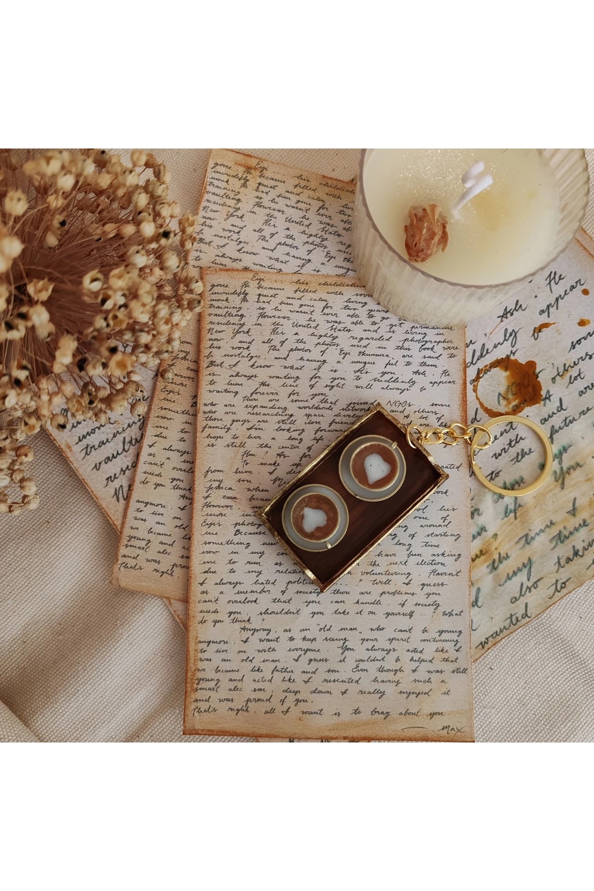 BBD MİNYATÜR TEPSİLİ LATTE ANAHTARLIK